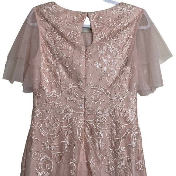 NEW JJs House Dress Bridesmaid Wedding Special Occasions Pearl Pink NWT Size 10 - Picture 9 of 13